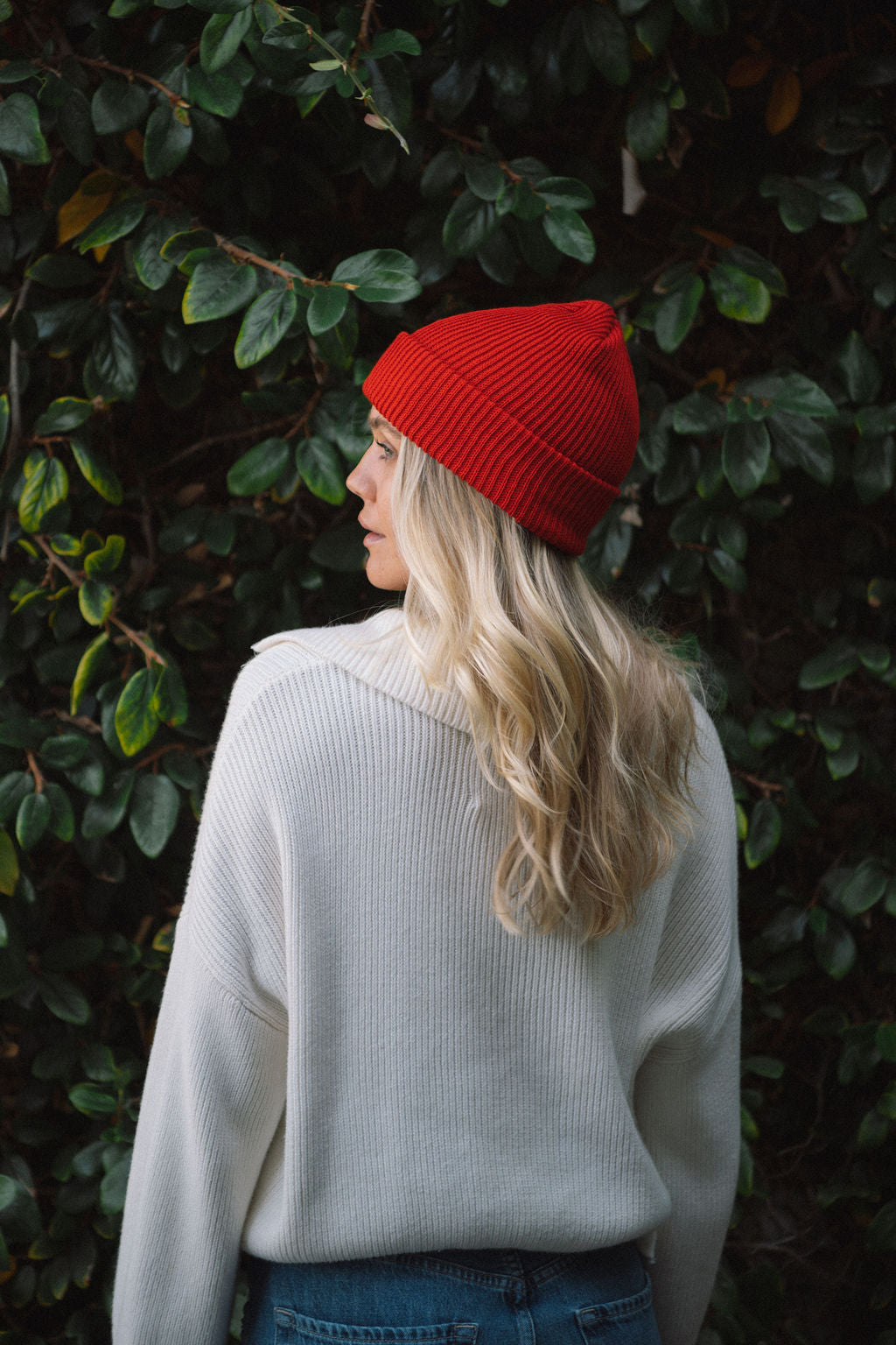 Red Knit Beanie