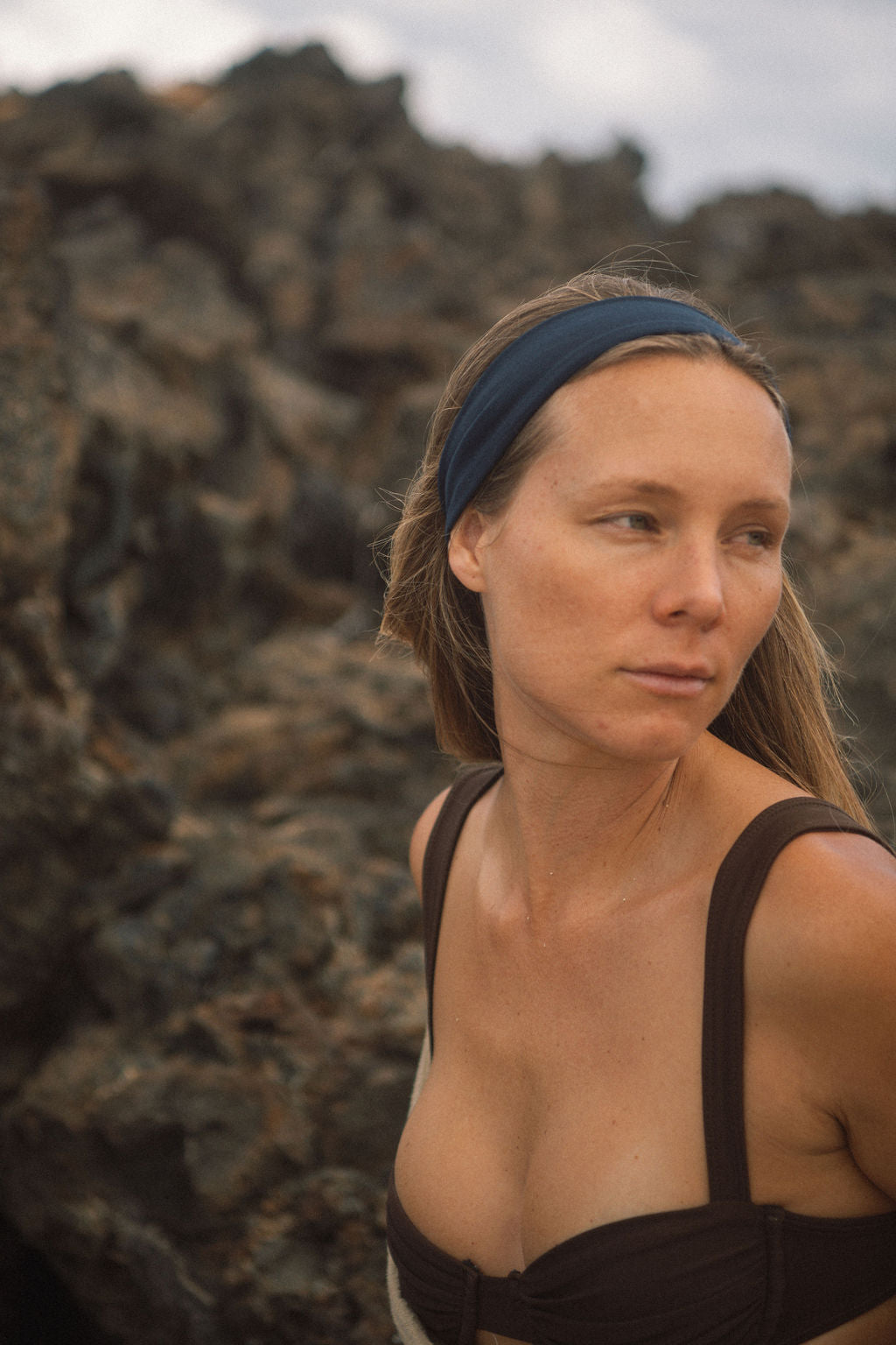 Navy Bamboo Headband