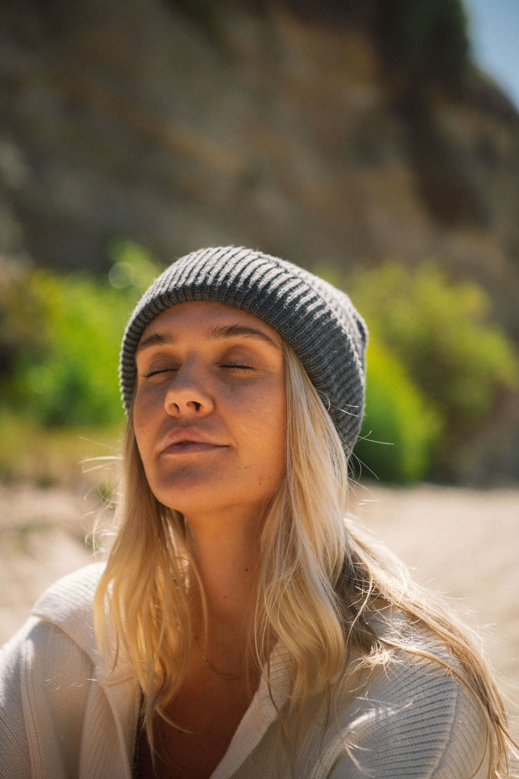 Dark Grey Knit Beanie