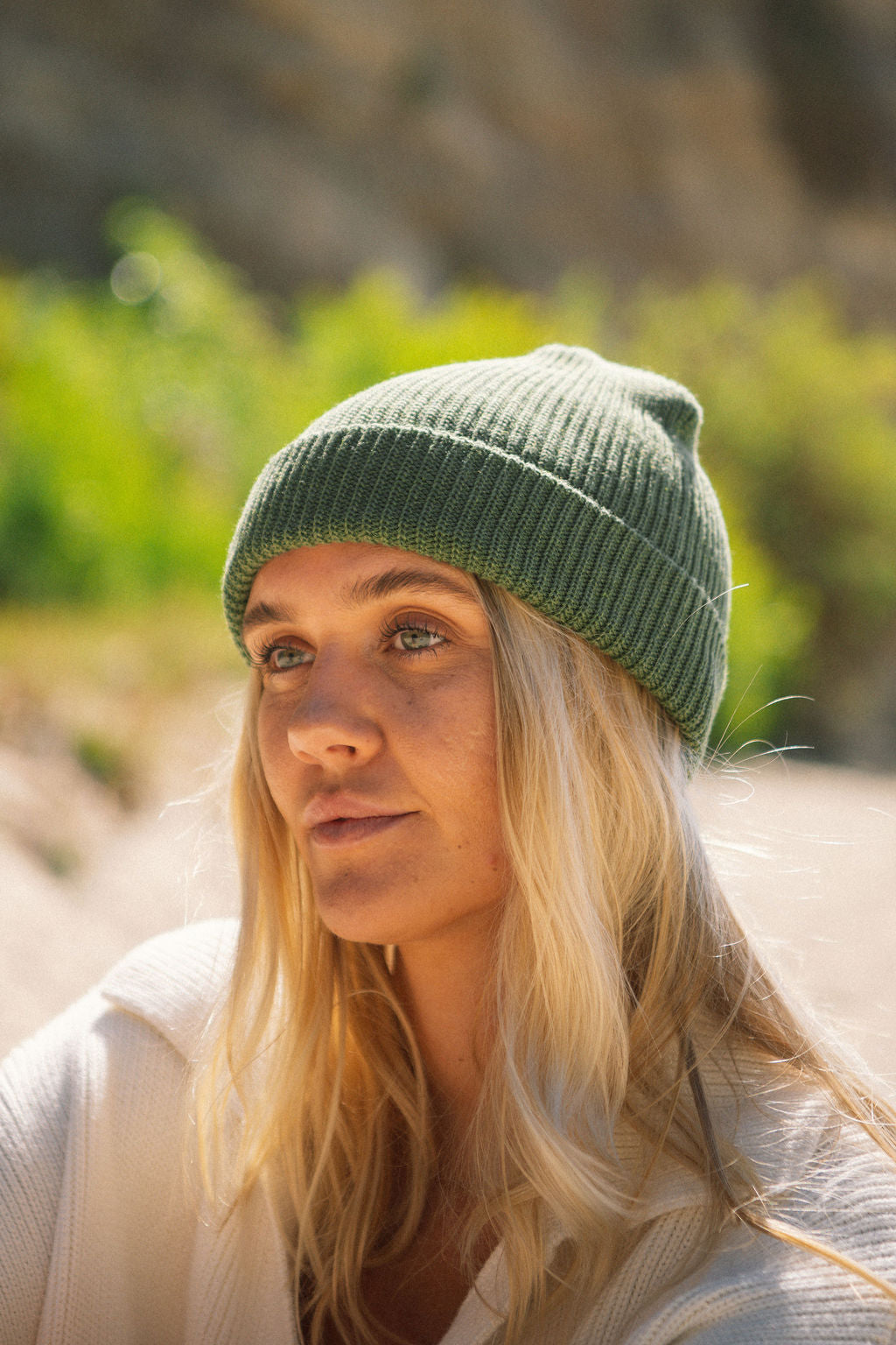 Green Knit Beanie