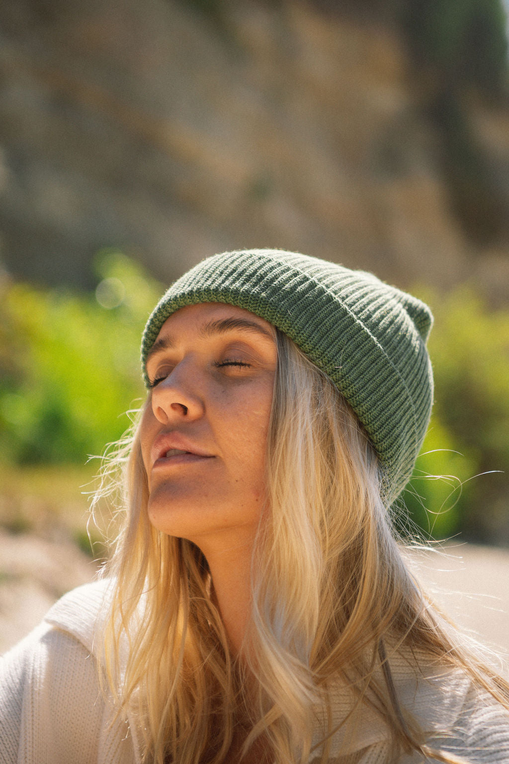 Green Knit Beanie
