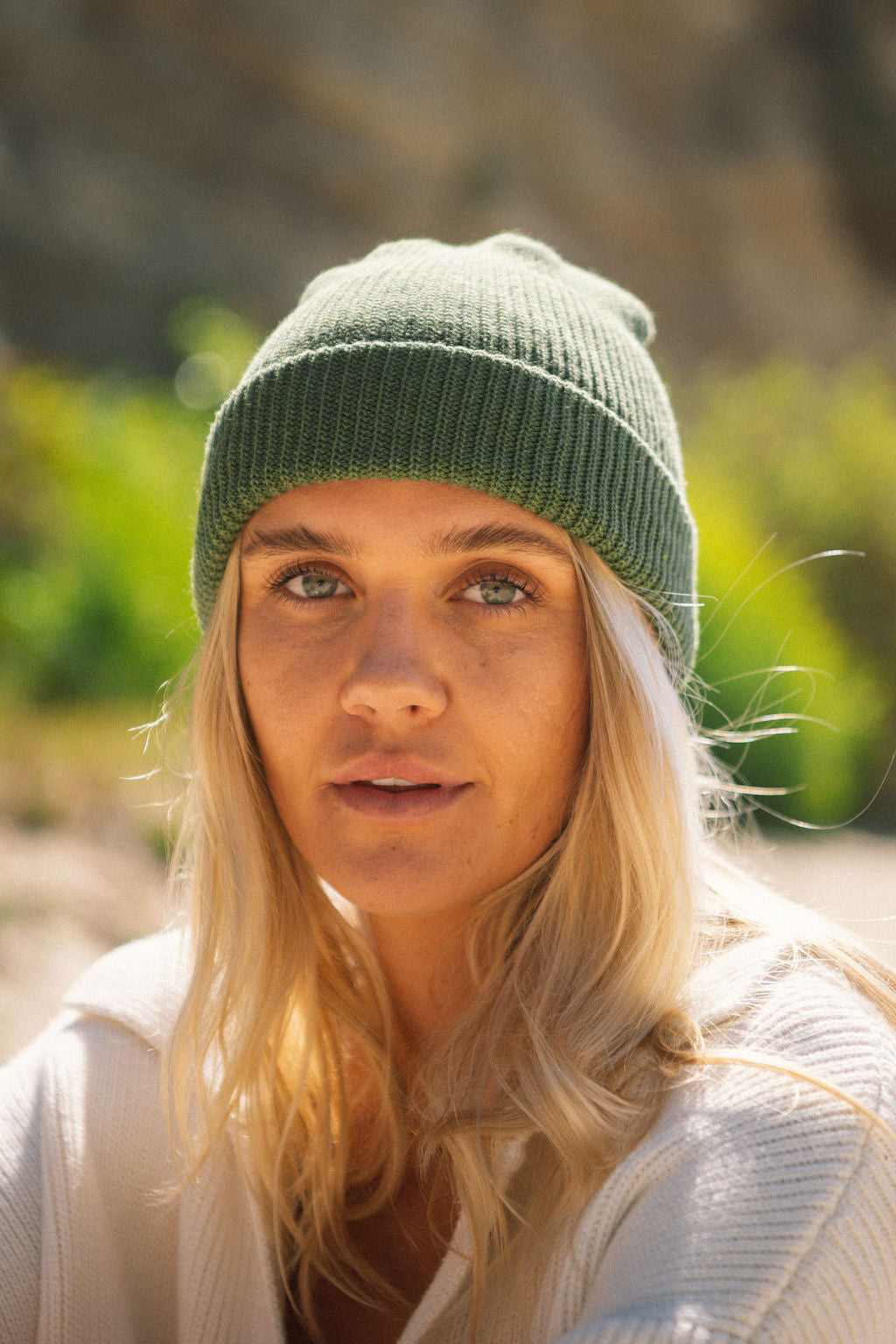 Green Knit Beanie