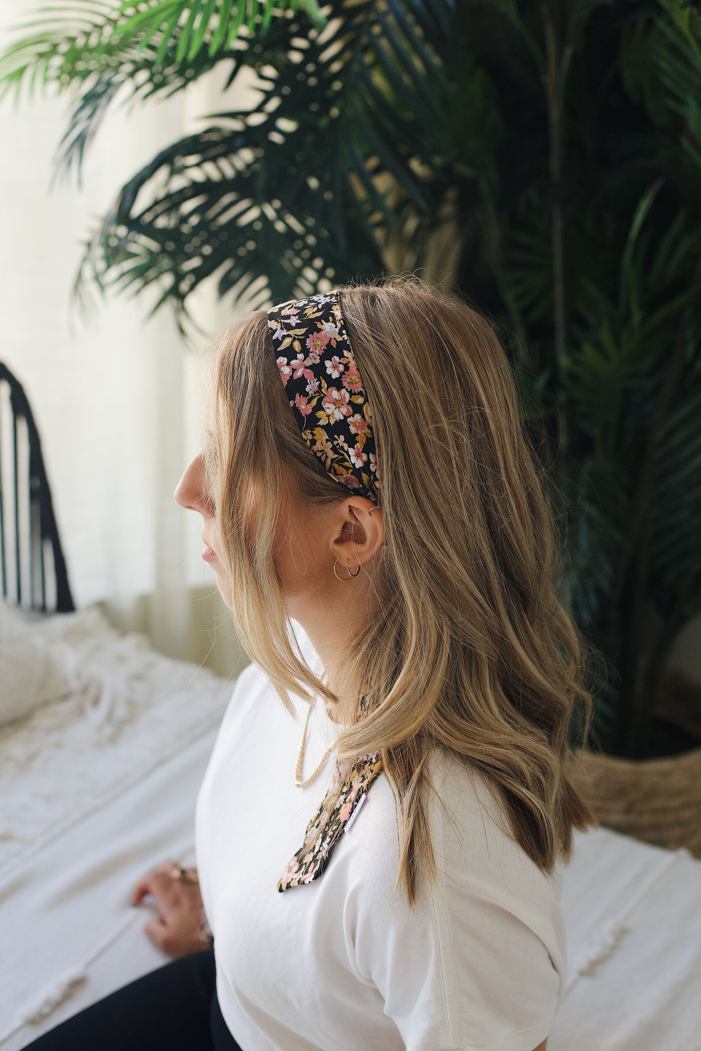Vintage Floral Scrunchie + Hair Scarf Bundle
