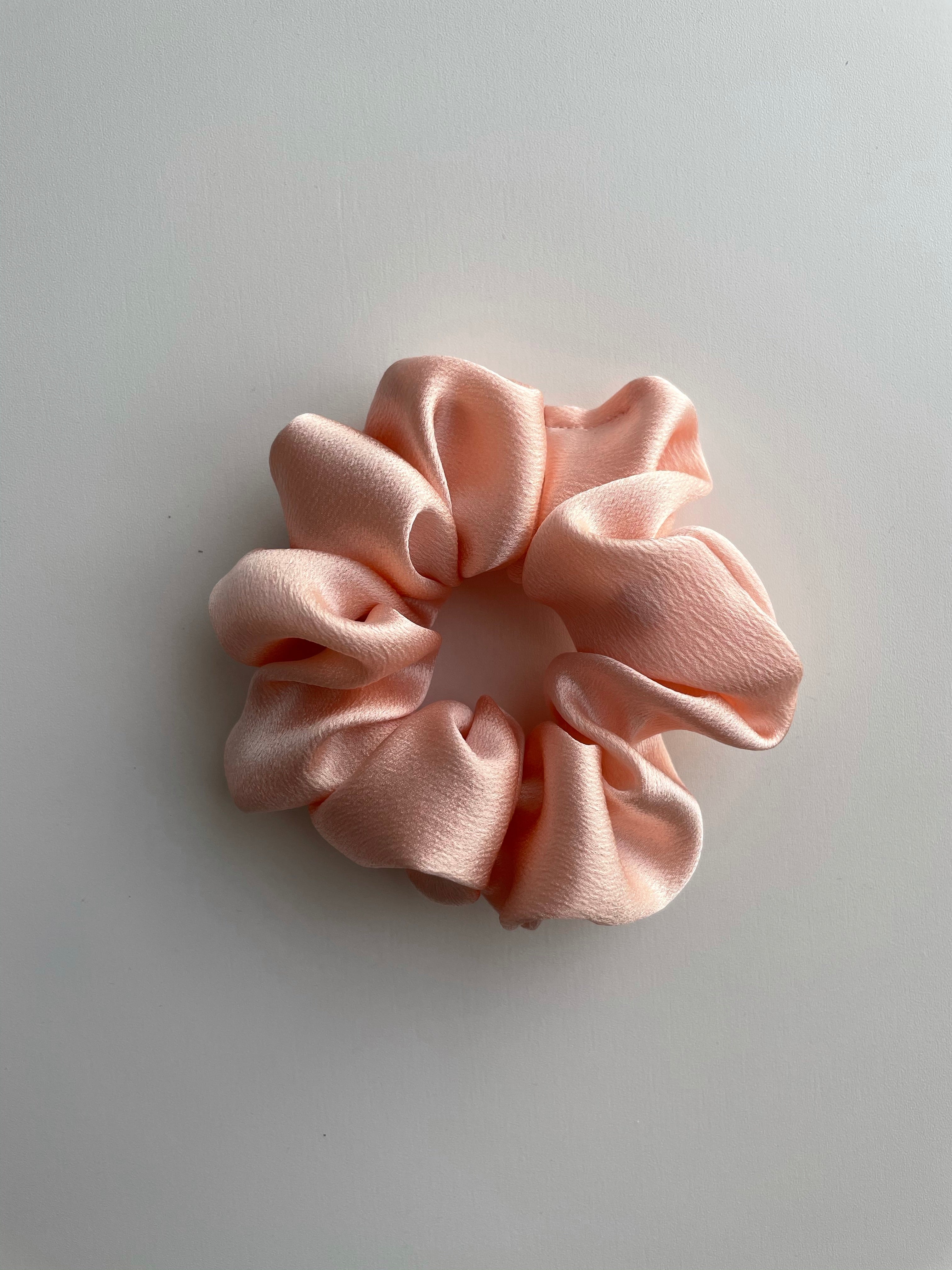 Petal Pink Silk Scrunchie - Classic size